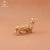 Pure Copper French Sausage dog Statue
