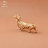 Pure Copper French Sausage dog Statue