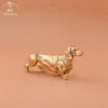 Pure Copper French Sausage dog Statue
