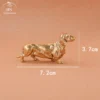 Pure Copper French Sausage dog Statue