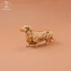 Pure Copper French Sausage dog Statue