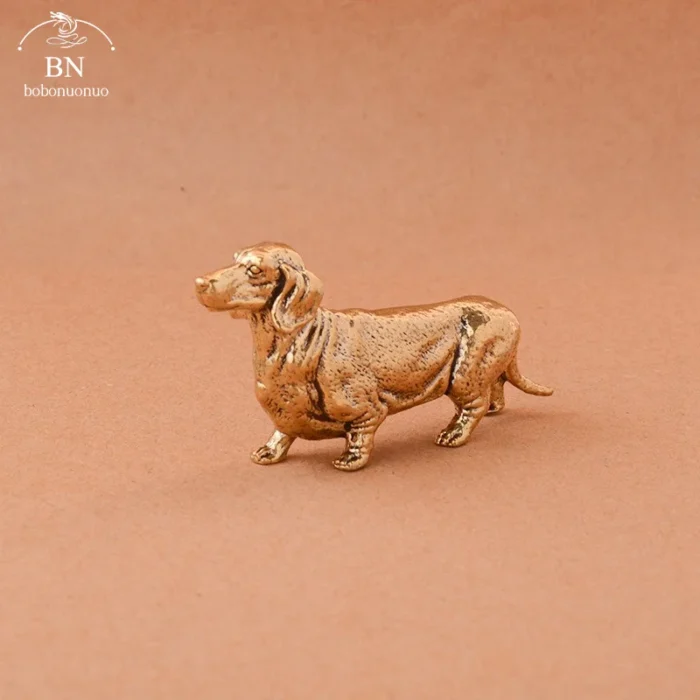 Pure Copper French Sausage dog Statue