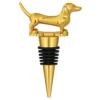 Wine Bottle Stopper Dachshund Dog with bag
