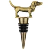 Wine Bottle Stopper Dachshund Dog with bag