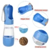 Portable Dog Water Bottle With Food Container